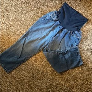 Indigo blue maternity Capri